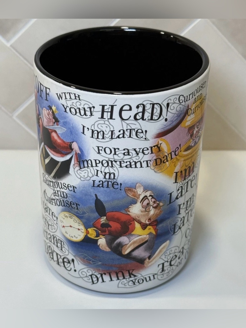 Disney Parks Alice in Wonderland I'm Late
Ceramic Coffee Mug Mad Hatter - Picture 4 of 6